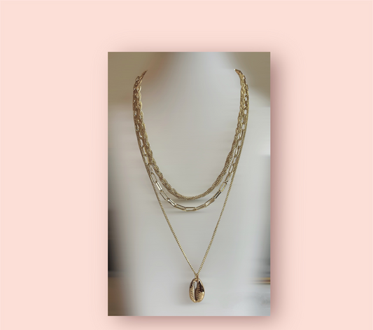 Yzabella Gold Layered Necklace