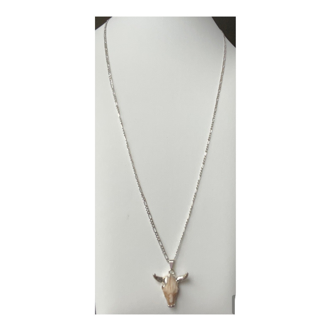 Eos Cow Skull Necklace