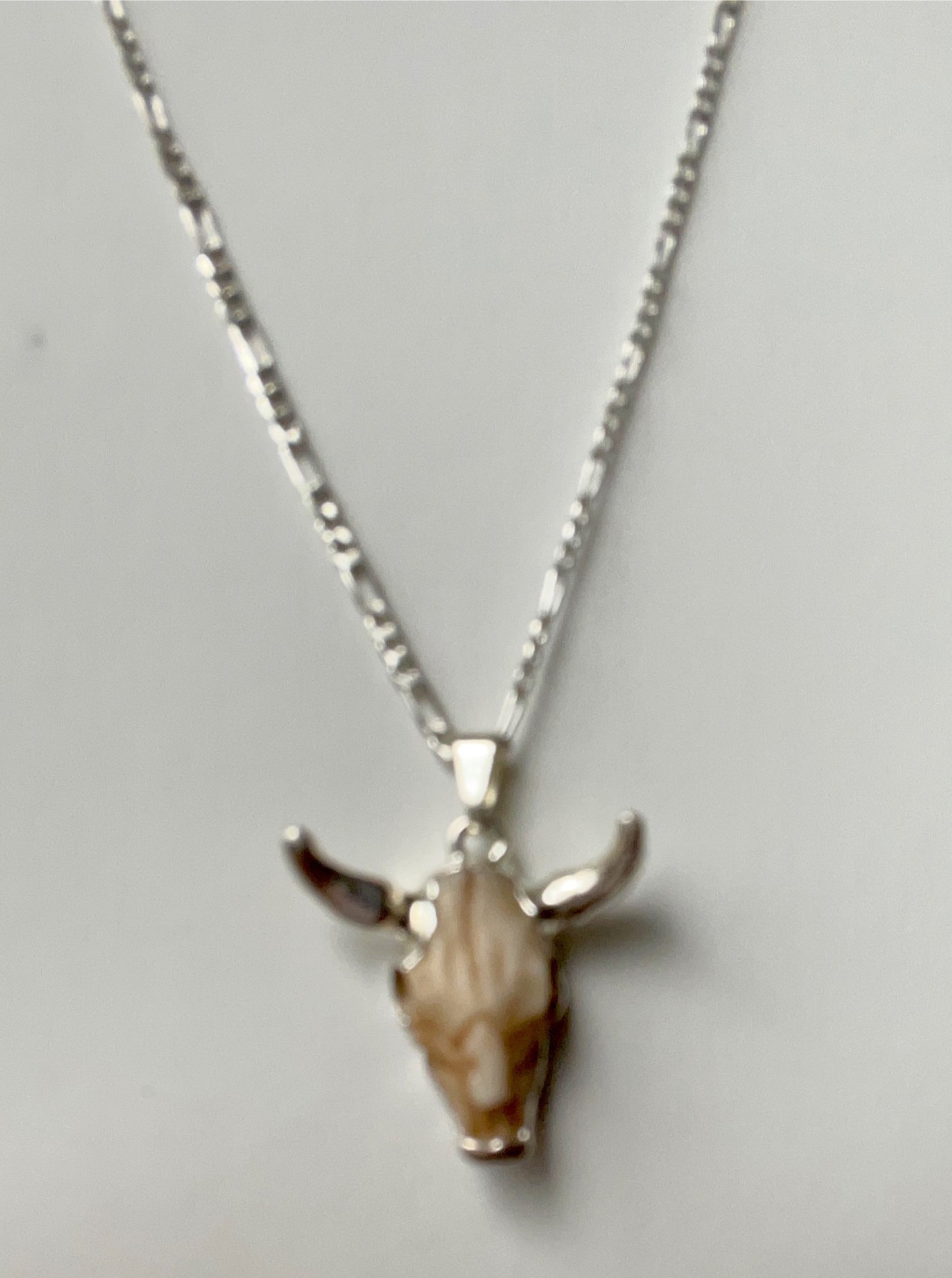 Eos Cow Skull Necklace